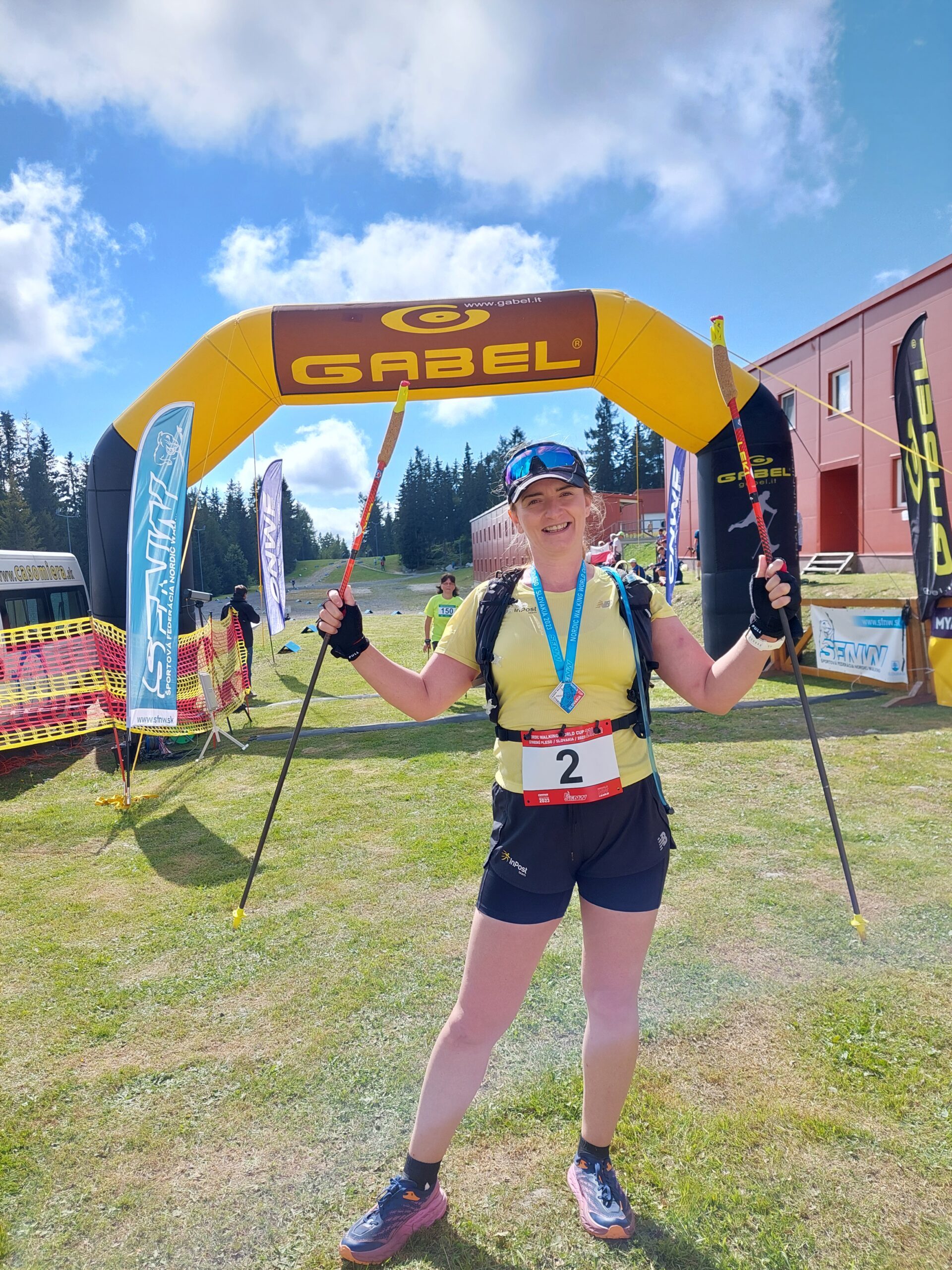 Nordicwalkerka Blanka Flisek na za zawodach